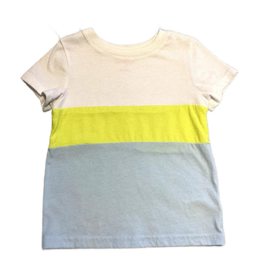 2T Boys Cat & Jack White, Yellow, and Blue Tshirt