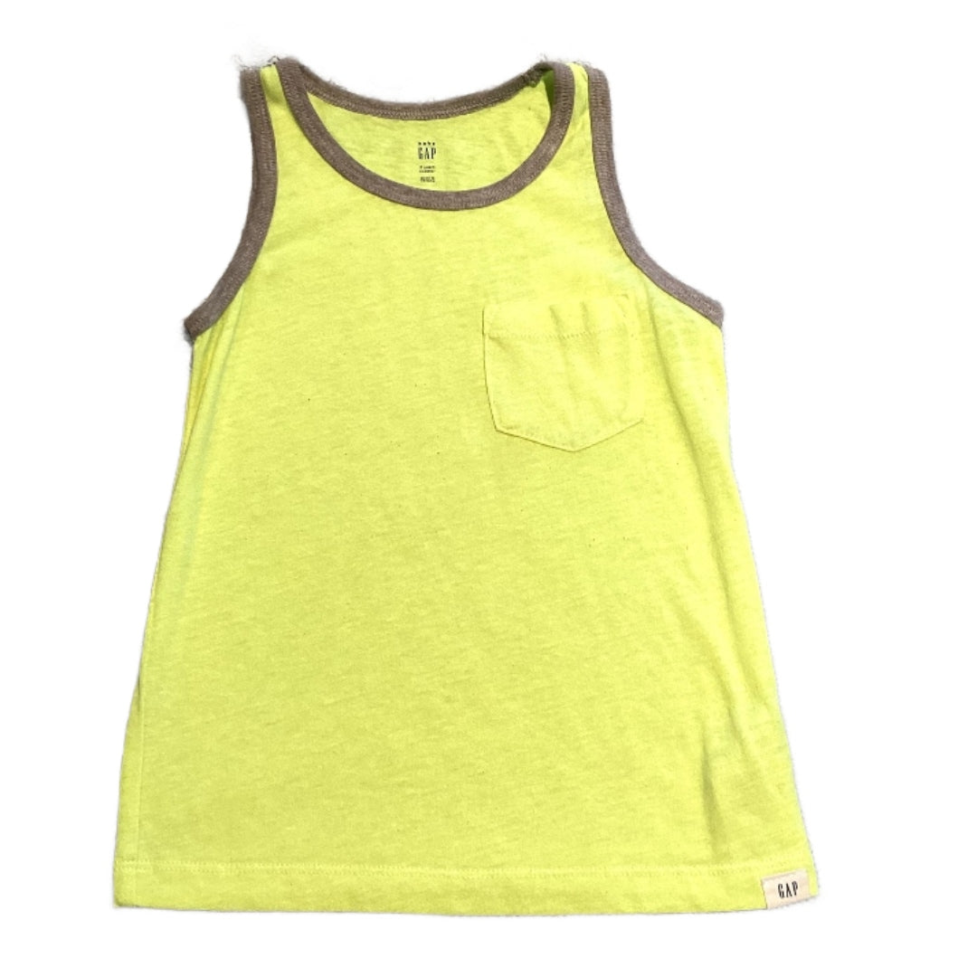 2T Boys Baby Gap Neon Yellow Tank Top