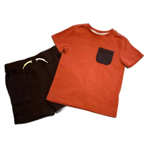 2T Boys Tommy Bahama Terracotta Tshirt, Batman Gray Cloth Shorts
