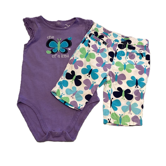 18-24 Girls Jumping Beans Purple Matching Butterfly Set