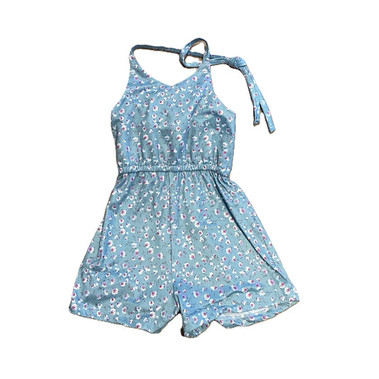 18-24 Girls Bailey's Blossoms Blue Floral Halter Dress