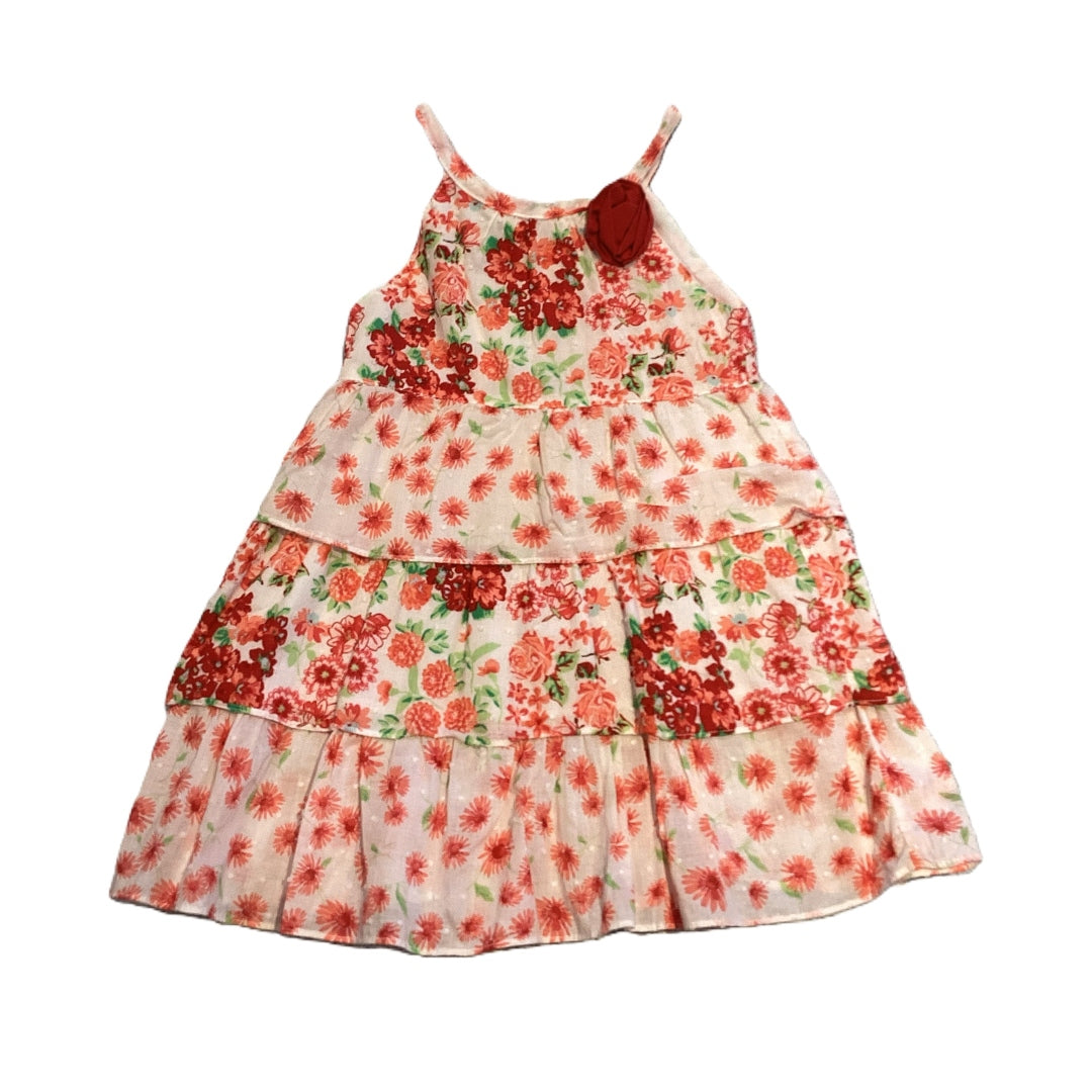 18-24 Girls Penelope Mack Red Floral Ruffle Dress
