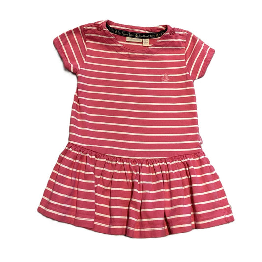 18-24 Girls Jojo Maman Bebe Pink and White Striped Dress