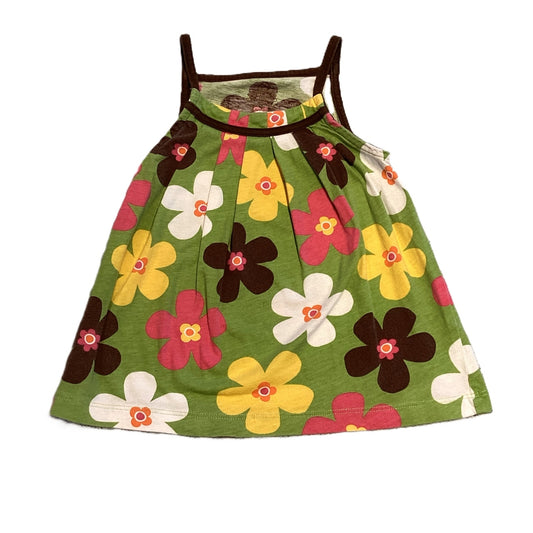18-24 Girls Carter's Green Floral Retro Tank Top