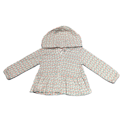 9-12 Girls Carter's Lightweight Aqua/Coral Accent Jacket