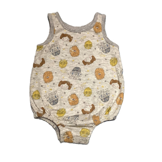 9-12 Girls Star War Light Gray Onesie
