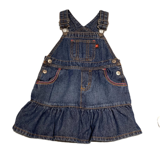 9-12 Girls Carter's Denim Overall Dress