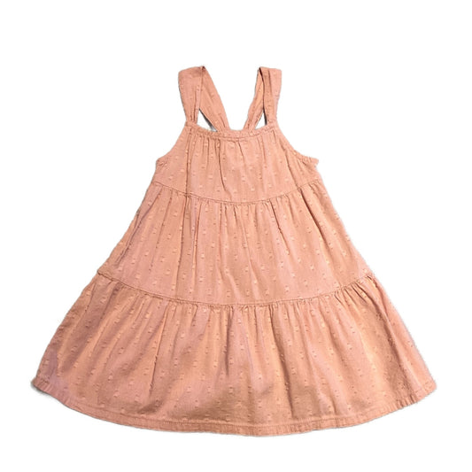 2T Girls Old Navy Blush Pink Boucle 3-Tiered Dress