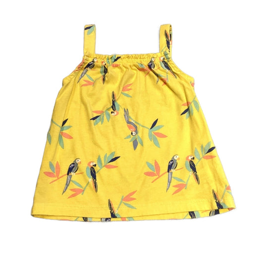 2T Girls Carter's Yellow Bird Tank Top