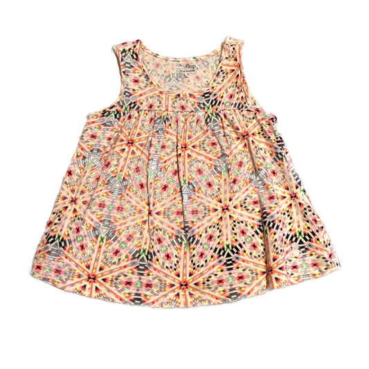 2T Girls Baby Gap White and Multi-Colored Geometric Tank Top