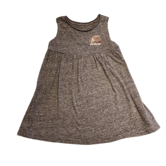 2T Girls Grayson Mini Gray Dress with Beach Decal
