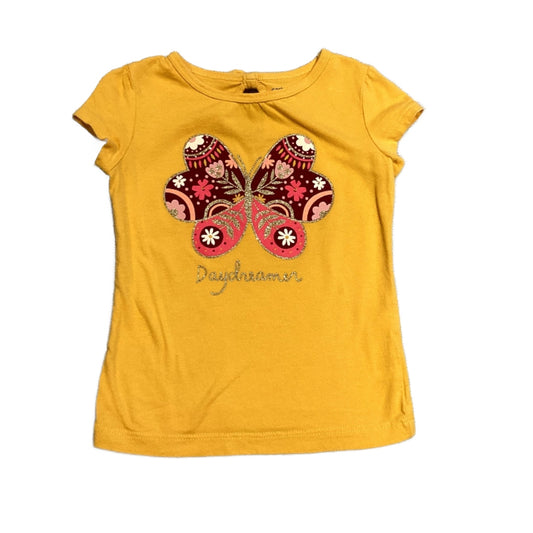 2T Girls Carter's Yellow Butterfly Daydreamer Tshirt