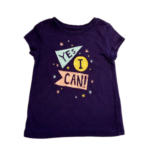 2T Girls Cat & Jack Yes I Can Tshirt