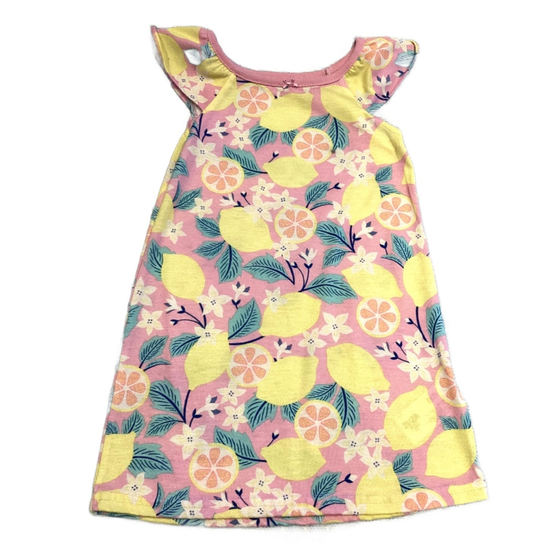 2T Girls Carter's Pink Floral and Fruit Dress