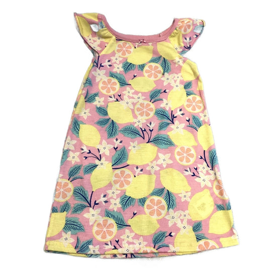 2T Girls Carter's Pink Floral and Fruit Dress