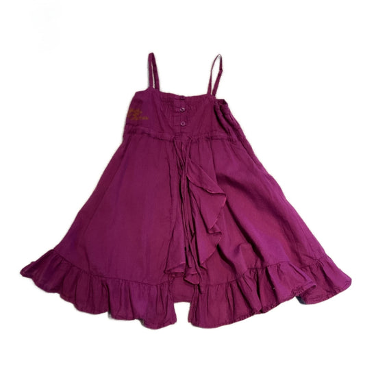 2T Girls Peach Dolls Purple Dress