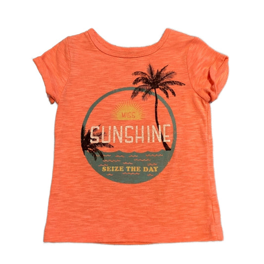 2T Girls Carter's Orange Sunshine Tshirt