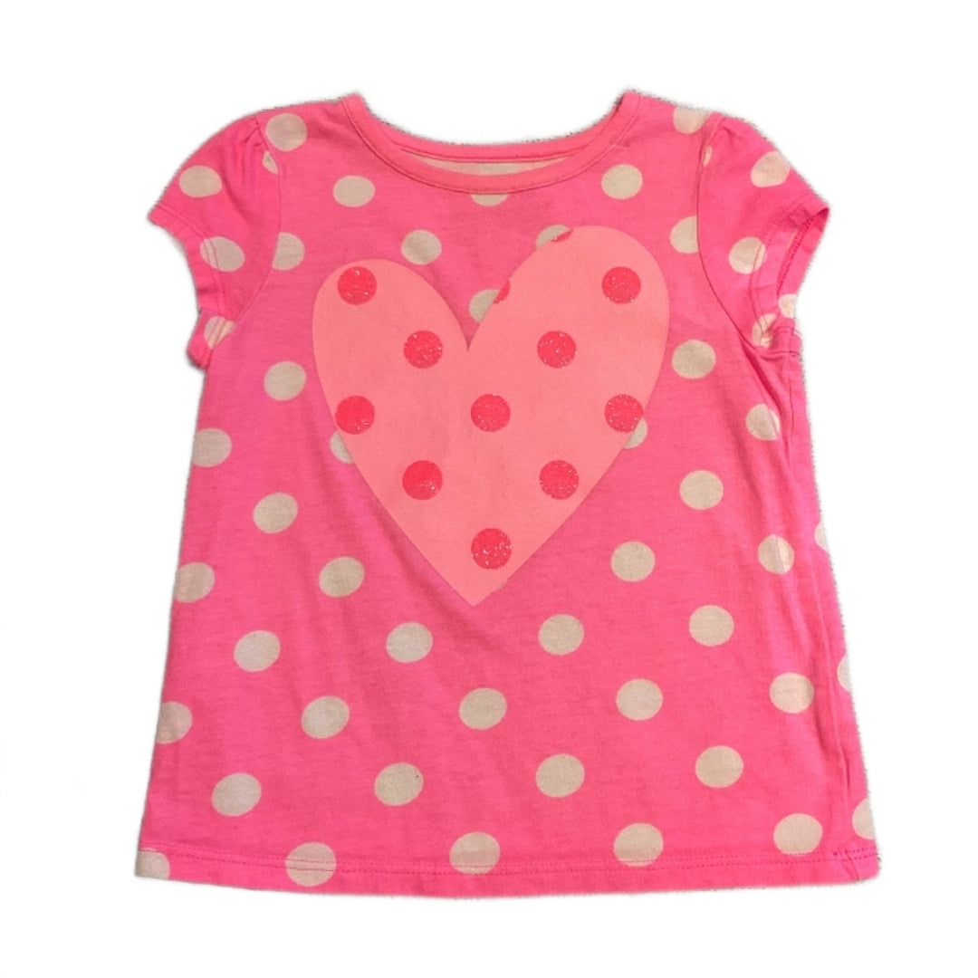 2T Girls Jumping Beans Pink Heart Tshirt
