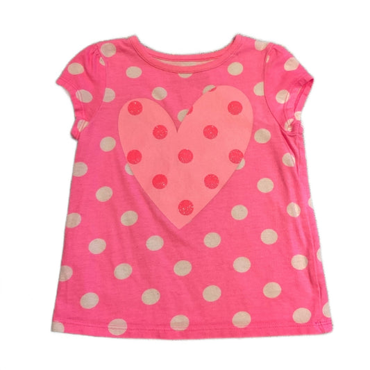 2T Girls Jumping Beans Pink Heart Tshirt
