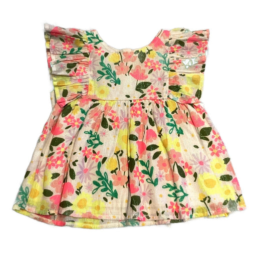 2T Girls Cat & Jack NWT Metallic Floral Blouse