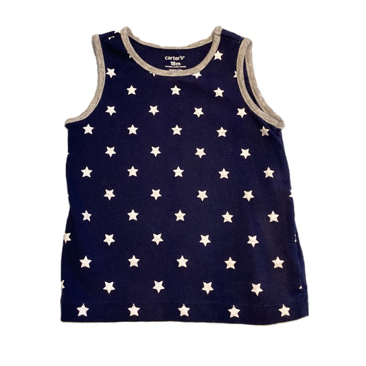12-18 Boys Carter's Navy Star Tank Top