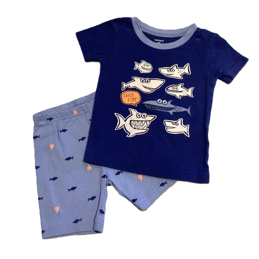 12-18 Boys Carter's Shark Pajama Set