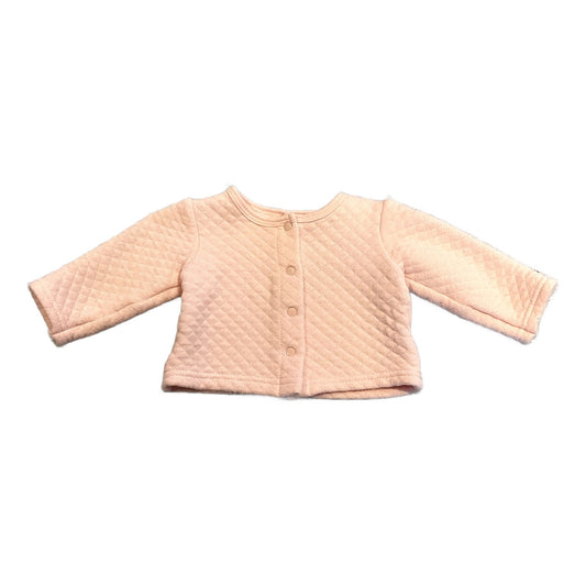 0-3 Girls Kyle Deena Quilted Baby Pink Cardigan