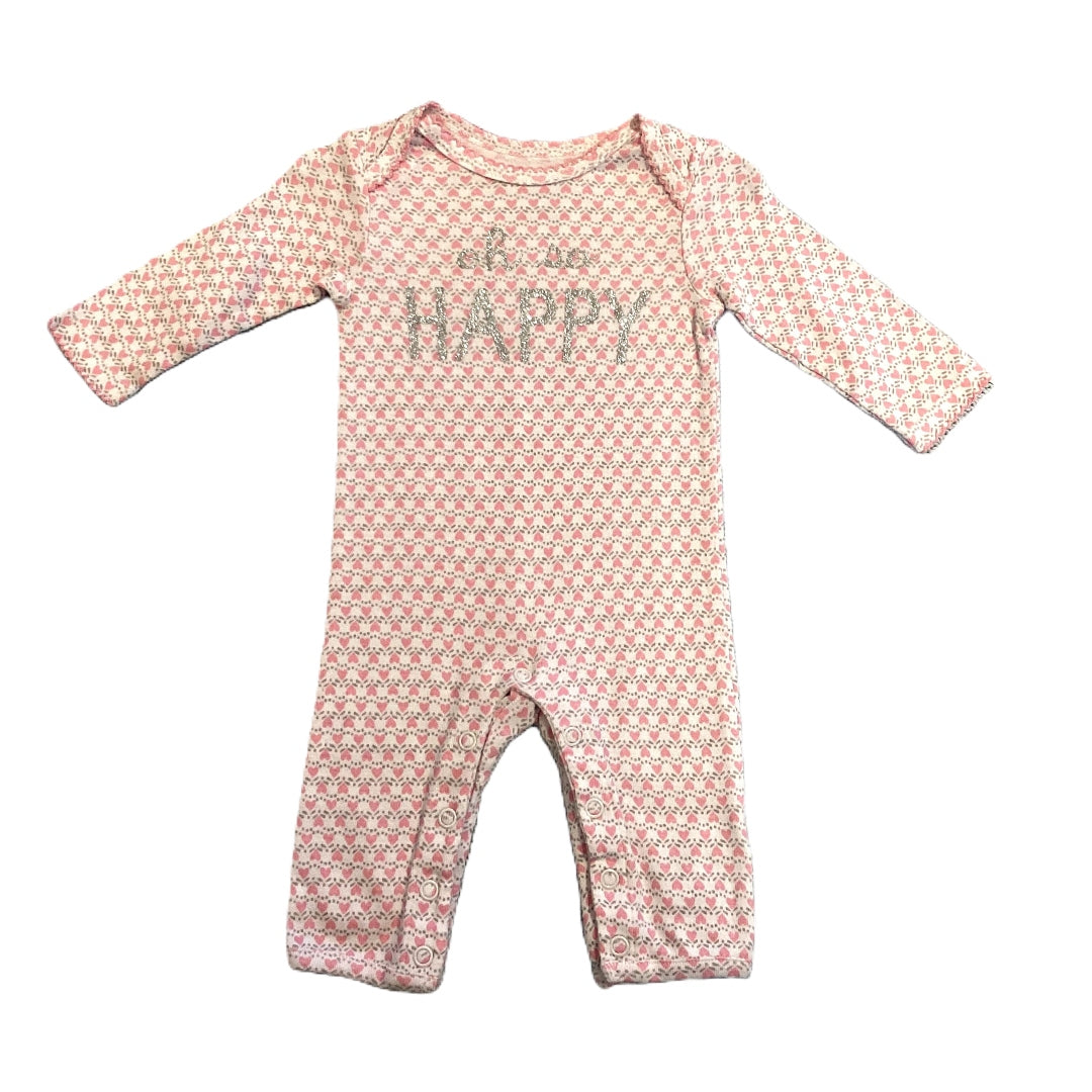 0-3 Girls Just One You Oh So Happy Pink Patterned One Piece