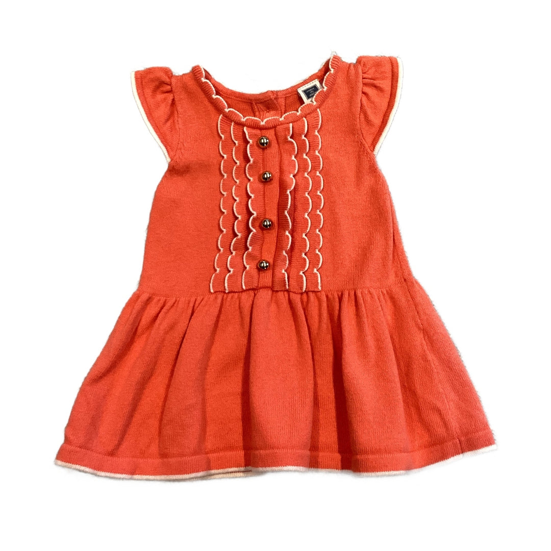 0-3 Girls Janie and Jack Coral Thick Dress