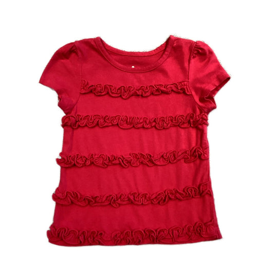 3-6 Girls Circo Hot Pink Ruffled Shirt