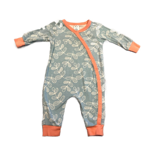 3-6 Girls Gerber Blue and Orange Patterned Sleeper