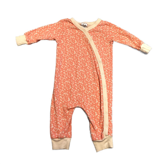 3-6 Girls Gerber Organic Cotton Pink Floral Sleeper