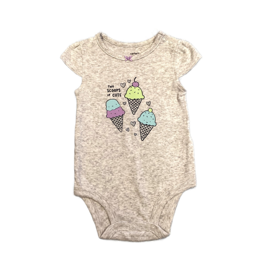 3-6 Girls Carter's Too Scoops of Cute Onesie