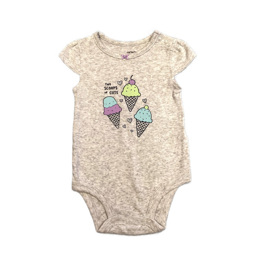 3-6 Girls Carter's Too Scoops of Cute Onesie