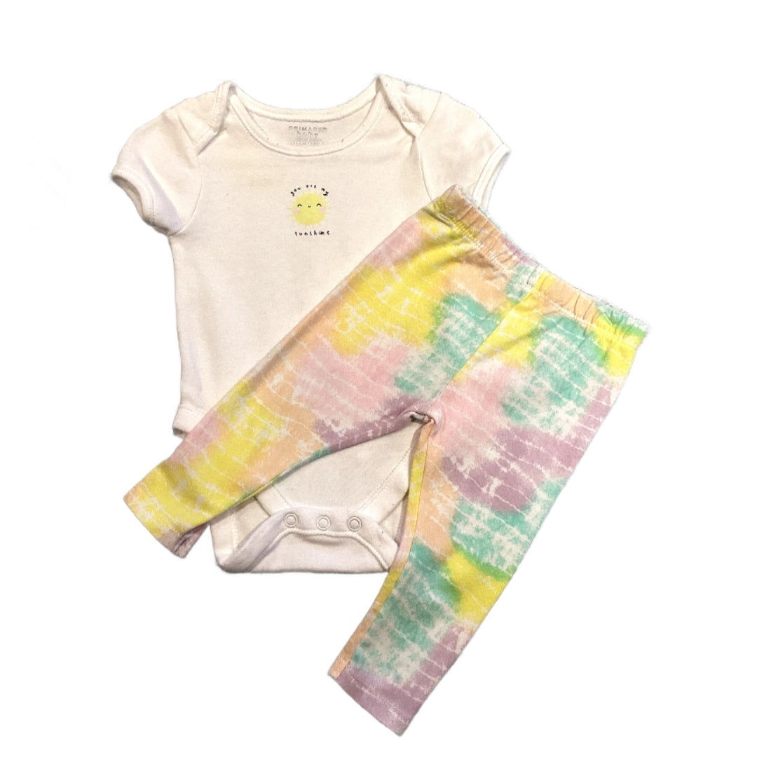 3-6 Girls Primark You are my Sunshine Onesie, Cat & Jack Tie Dye Leggings