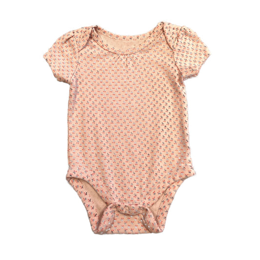 3-6 Girls Baby Gap Pink Patterned Onesie