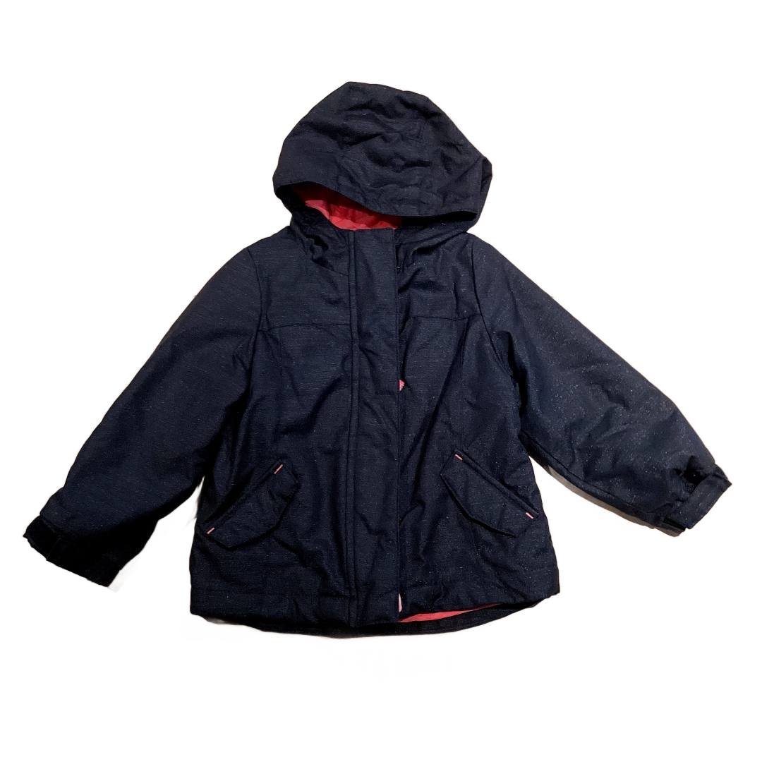 3T Girls Cherokee Black/Pink Heavyweight Windbreaker