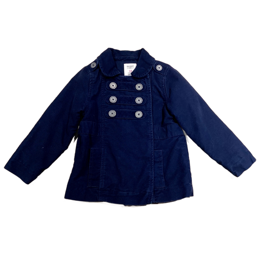 3T Girls Old Navy Navy Doubled-Breasted Jacket