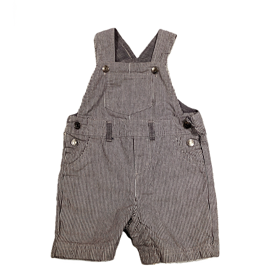 6-9 Boys Cherokee Blue/White Pinstripe Overalls