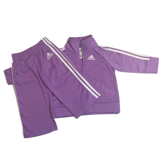 6-9 Girls Adidas Lilac Athletic Set
