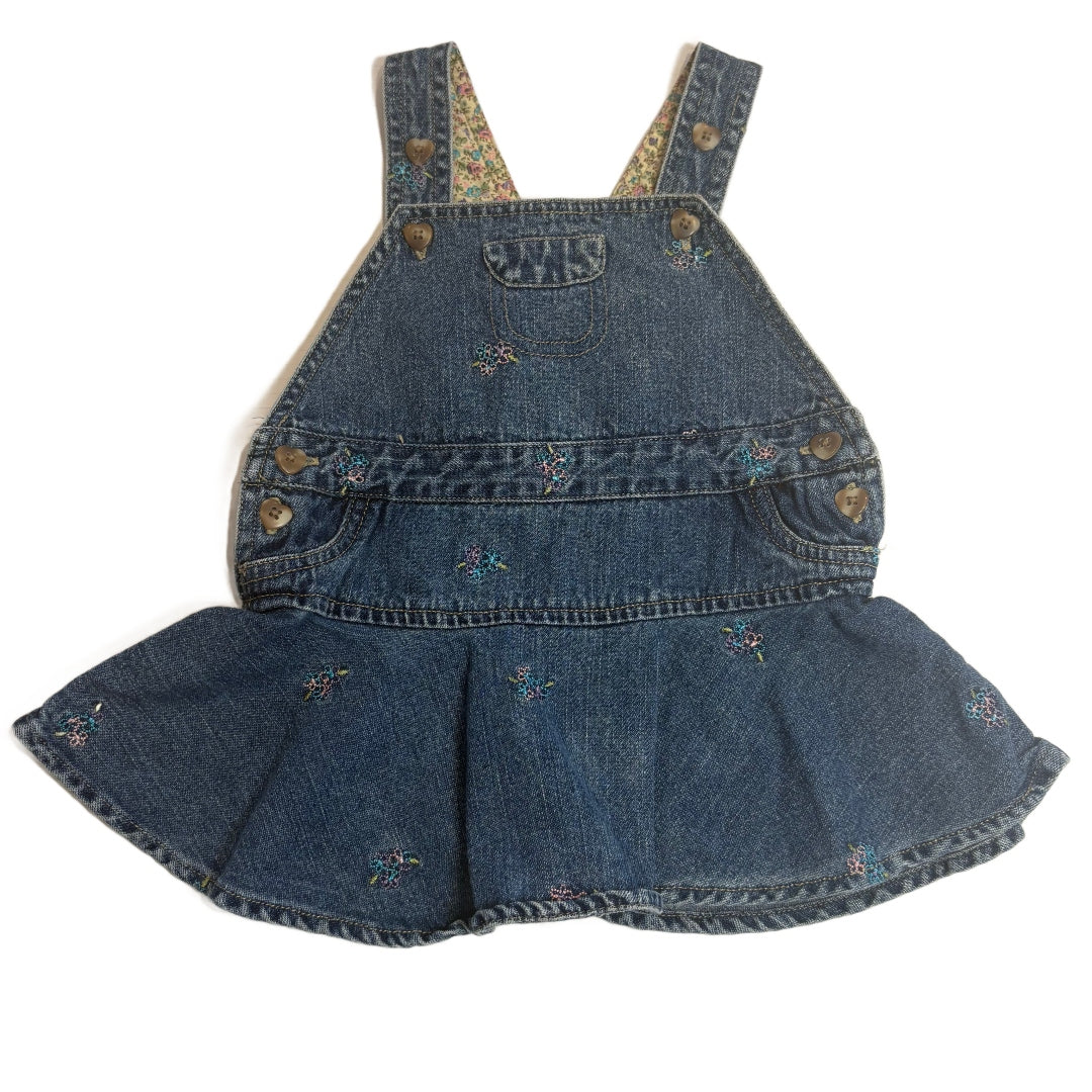 6-9 Girls Arizona Denim Jumper w/Flowers