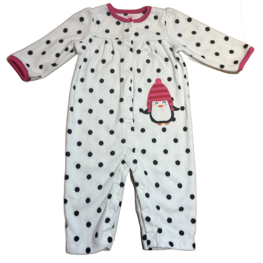 6-9 Girls Carter's Polka Dot Penguin One Piece