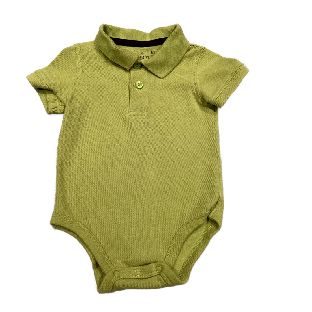 6-9 Boys Jumping Beans Lime Green Polo Onesie