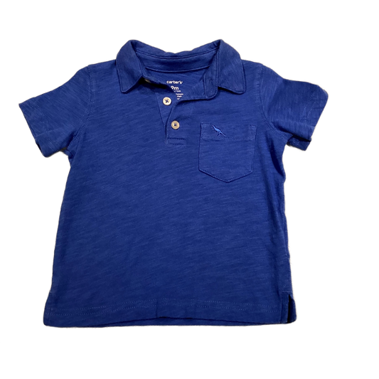 6-9 Boys Carter's Royal Blue Collared Pocket Tshirt