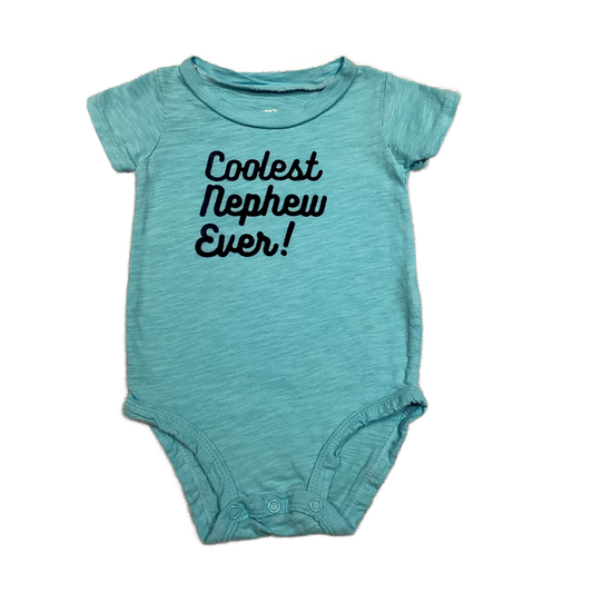 6-9 Boys Carter's Turquoise Coolest Nephew Ever Onesie