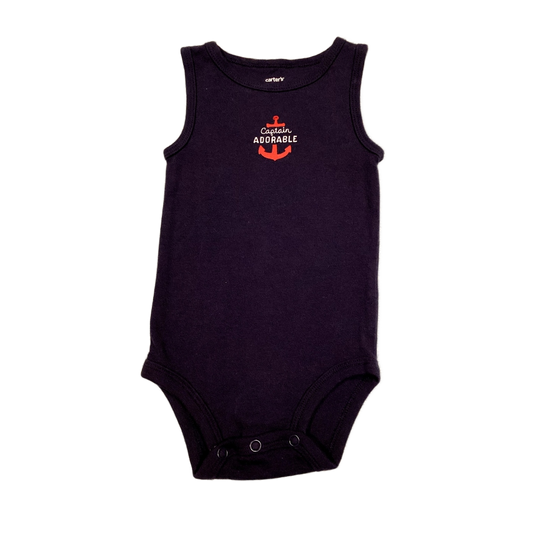 6-9 Boys Carter's Navy Captain Adorable Onesie