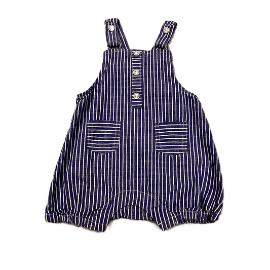 6-9 Boys Cat & Jack Royal Blue/White Striped Overalls