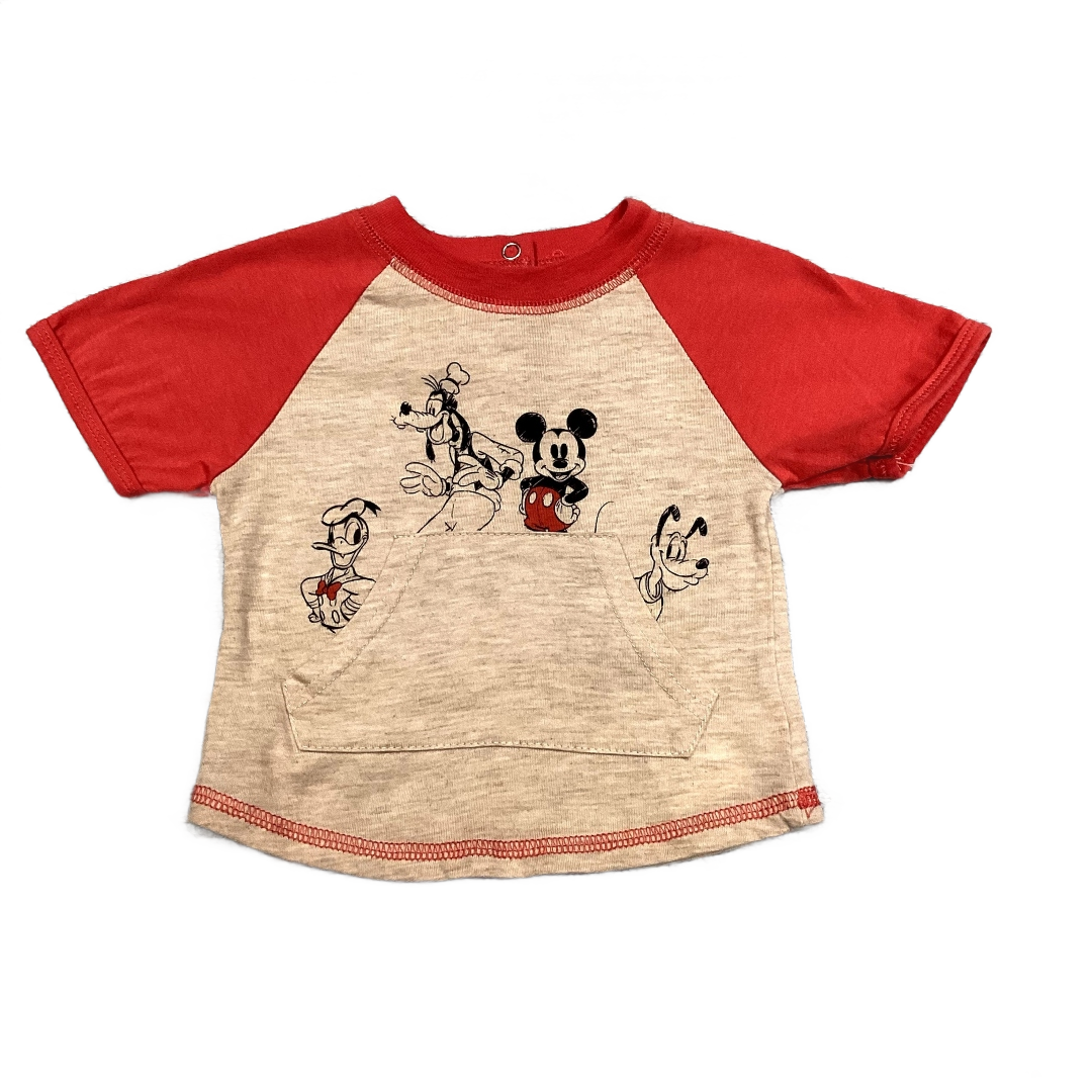6-9 Boys Disney Baby Oatmeal/Melon Disney Characters Tshirt