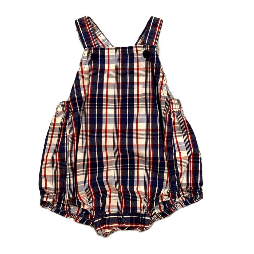 6-9 Boys Hooray by Cynthia Crowley Plaid Overalls