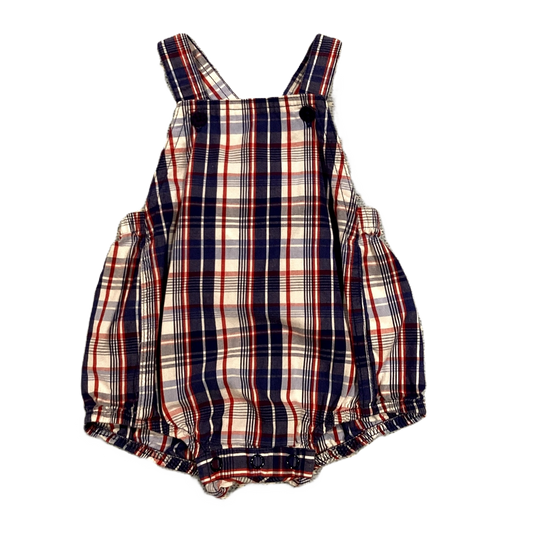6-9 Boys Hooray by Cynthia Crowley Plaid Overalls